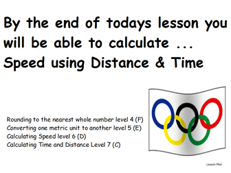 Calculating Speed  - Using the London Olympics