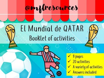 KS3 Spanish - El Mundial de Qatar 2022 (Qatar World Cup) - Booklet of activities