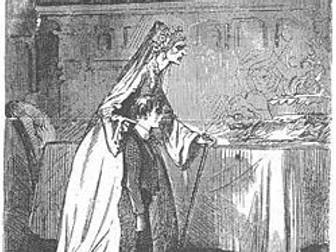 English KS3 SATs 11+ Dickens Miss Havisham Gothic Comprehension, Analysis, writing activities