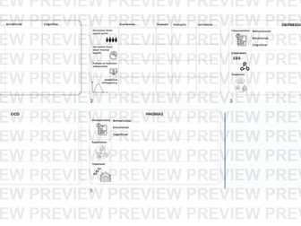 Psychopathology: dual coded knowledge organisers