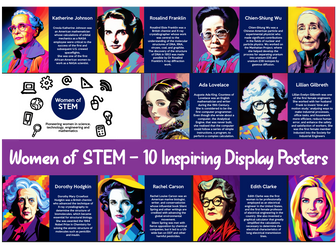 10 STEM Display Posters - Women in STEM