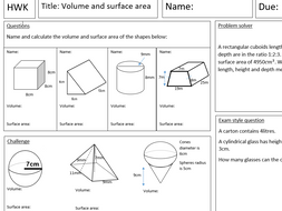 Surface area of triangular prism homework 2 answer key image