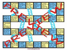 Like versus Would Like Chutes and Ladders Board Game