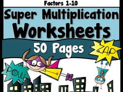 Super Multiplication Worksheets
