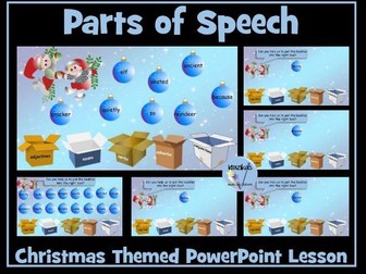 Parts of Speech - Christmas Themed