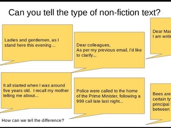 Non-fiction writing styles