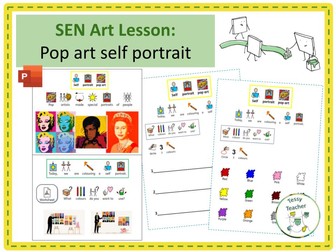 SEN Art Lesson: Pop art self portrait