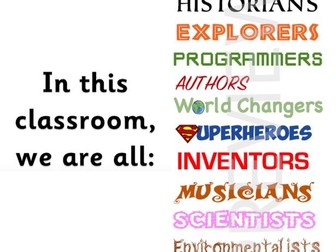 'In This Classroom We Are' Door Display (Primary)