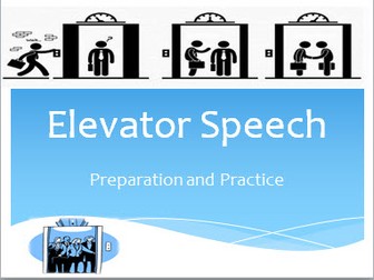 Prepare an Elevator Speech - Get to know you