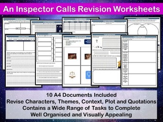 An Inspector Calls Revision Worksheets