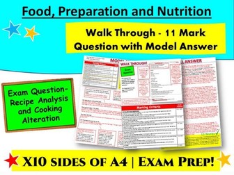 GCSE Food Revision: Mock Question with Model Answers