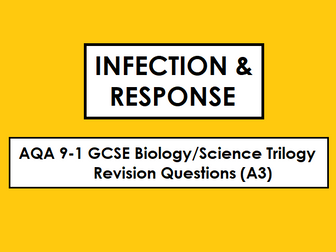 AQA Biology GCSE 9-1 Revision Mat: INFECTION & RESPONSE
