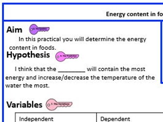 KS3 Year 7 Materials and Speed Write-up