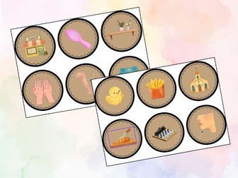 Sh, th and ch Word Picture Cards