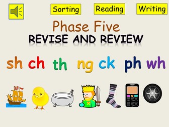Digraphs Revision sh ch th ng ck ph wh, Presentation, Lesson Plan, Phonics Activities Reception/KS1