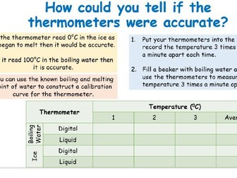 Aim B L4 Calibrating Thermometers