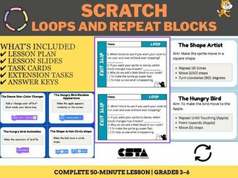 Scratch Lesson: Loops and Repeat Blocks | No-Prep STEM Lesson