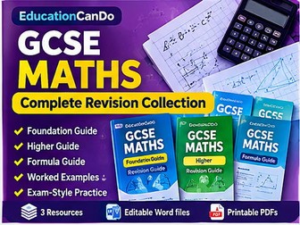 GCSE Maths Complete Revision Collection | Foundation, Higher & Formula Guides