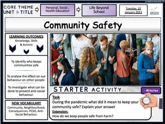 Community Safety PSHE