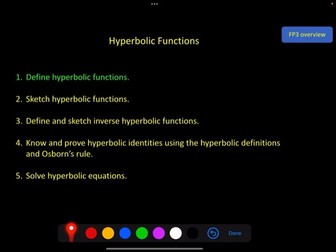FP3 Hyperbolic Functions Video Tutorials