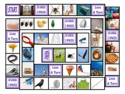 Phonics Long Vowel Sounds Photo Board Game
