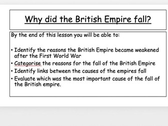 British Empire - 8. Why did the Empire fall?