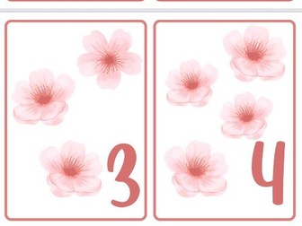 Blossom number flashcards