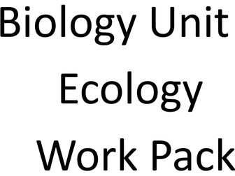 AQA_GCSE_B7_Ecology_workpack and answers