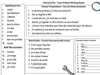 NEW GCSE French Pearson Edexcel Mock Exam prep and Feedback lessons