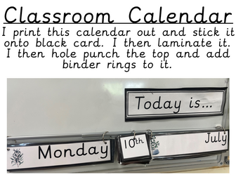 Classroom Calendar