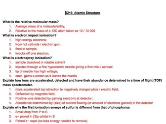 AQA AS/A2 Chemistry Mark Scheme Answers