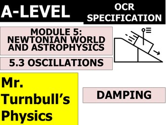 Damping (OCR A-Level Physics)