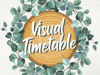 Visual Timetable - Log Style