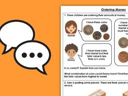 Year 4 Ordering Money Summer Block 2 Maths Discussion Problems