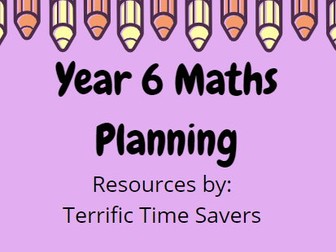 Year 6 Maths Planning (based on White Rose)