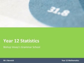 Year 12 Statistics notes (new specification)