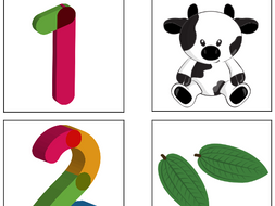 Numbers 1 to 5 Fun Card Matching Game