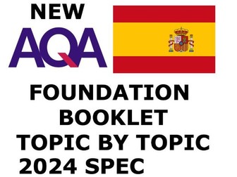 AQA GCSE Spanish Vocab Booklet 2024 - FOUNDATION