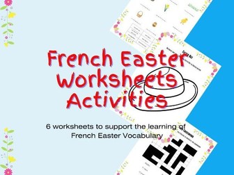 French Easter Worksheets Activity