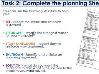 GCSE AQA English Language Speech Unit