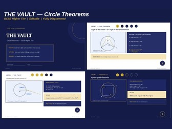 THE VAULT: Circle Theorems — GCSE Higher Tier Escape-Room Lesson