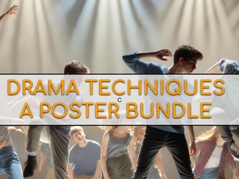 DRAMA TECHNIQUES POSTER BUNDLE