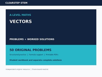 A Level Maths Vectors Problems & Solutions