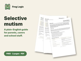 Selective (Situational) Mutism Guide
