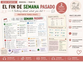 GCSE Spanish | El fin de semana pasado | Preterite Tense