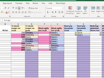 Year 7 fitness tracker