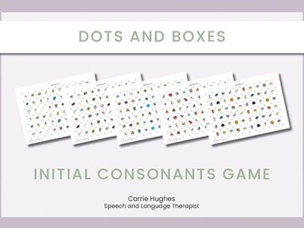 DOTS AND BOXES - INITIAL CONSONANTS