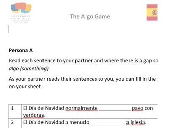 Navidad - present tense- Algo