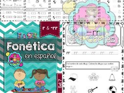 Spanish Phonics Book Set # 7: Letras r &-rr