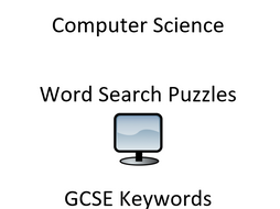 GCSE Computer Science Keyword Wordsearch Puzzles  Teaching Resources